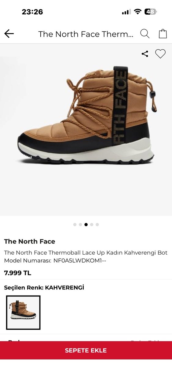 The North Face Kahverengi Kadın Bot - Görsel 2