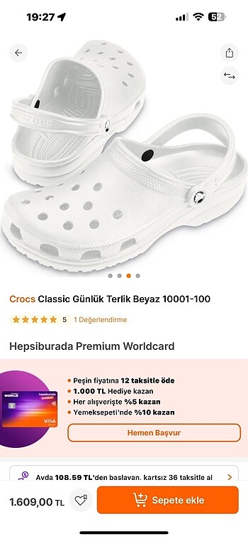 Crocs Yeni etiketli