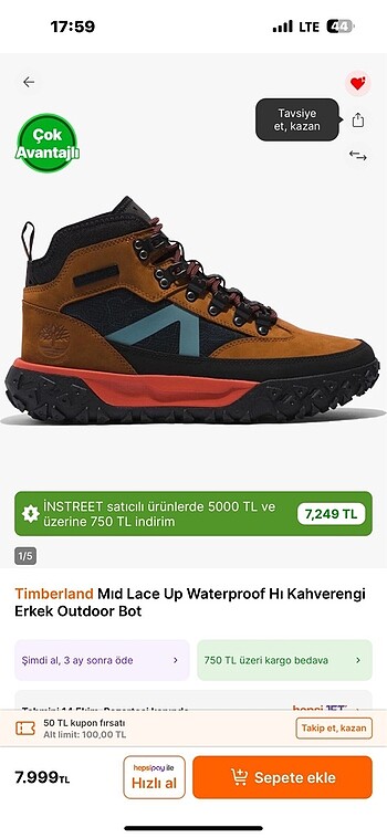 Timberland Yeni etiketli