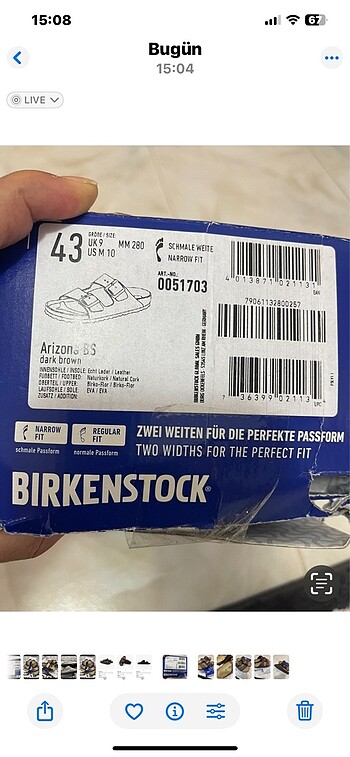 43 Beden kahverengi Renk Yeni etiketli