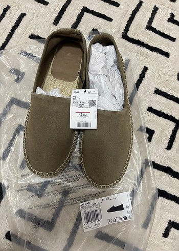 Bej Süet Dolgu Topuklu Kadın Espadril 43 numara - Görsel 4