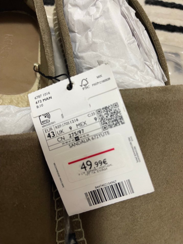 Bej Süet Dolgu Topuklu Kadın Espadril 43 numara - Görsel 5