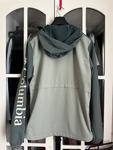 columbia unisex yesil gri yağmurluk ceket - Görsel 8
