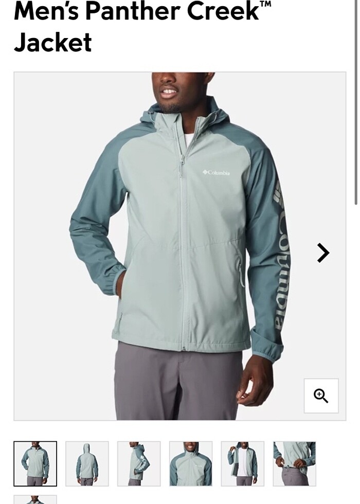 columbia unisex yesil gri yağmurluk ceket - Görsel 4