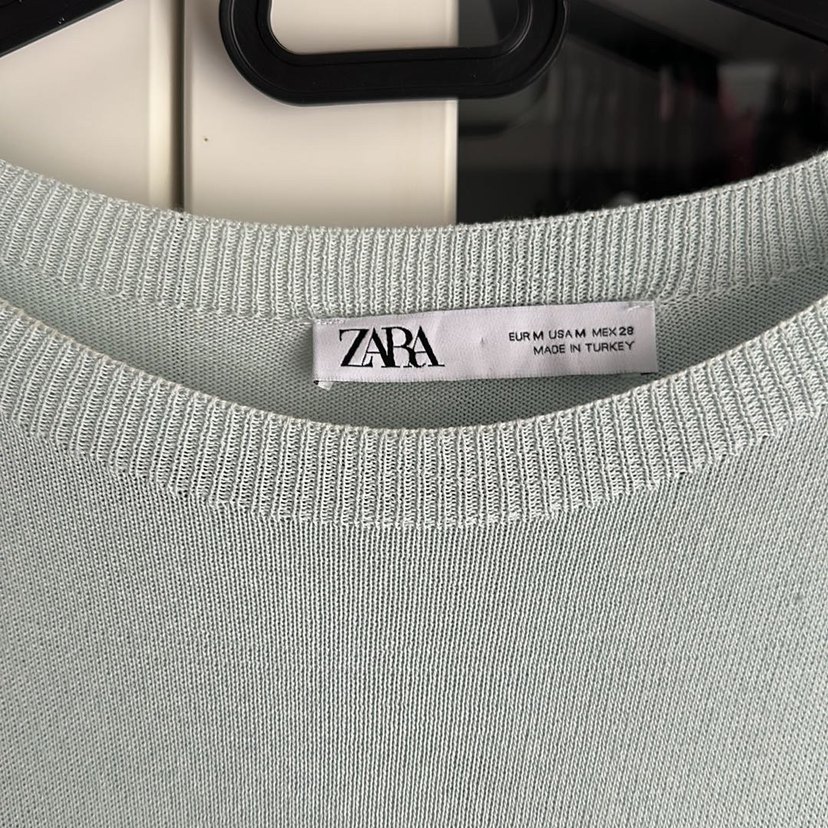 Gri mavi Pastel Uzun Kollu triko Elbise sırt detaylı - Görsel 3