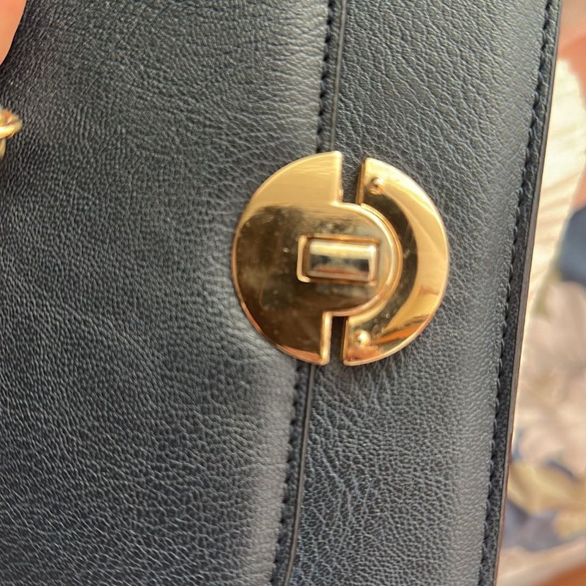 BEYMEN Lacivert Deri Kadın Zincirli Çanta - Görsel 4