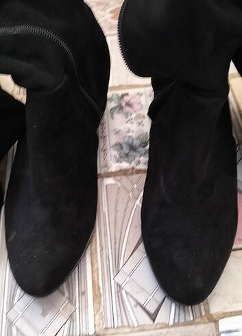 çorap çizme süet - Görsel 2