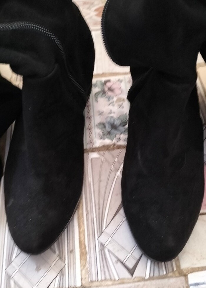 çorap çizme süet  - Görsel 2