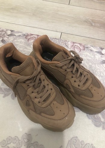 Kahverengi Kadın Platform Sneakers