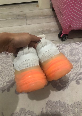38 Beden Beyaz Balenciaga Platform Spor Ayakkabı