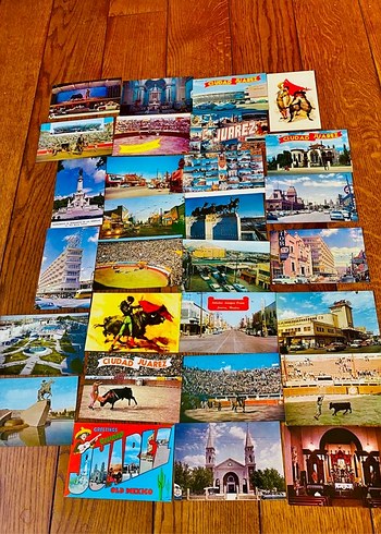 29 adet vintage kartpostal