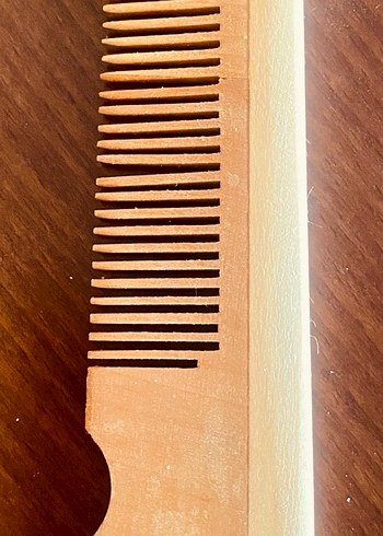 Ahşap Tarak - İnce ve Kalın Dişli - Görsel 2