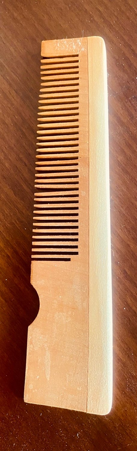 Ahşap Tarak - İnce ve Kalın Dişli - Görsel 2