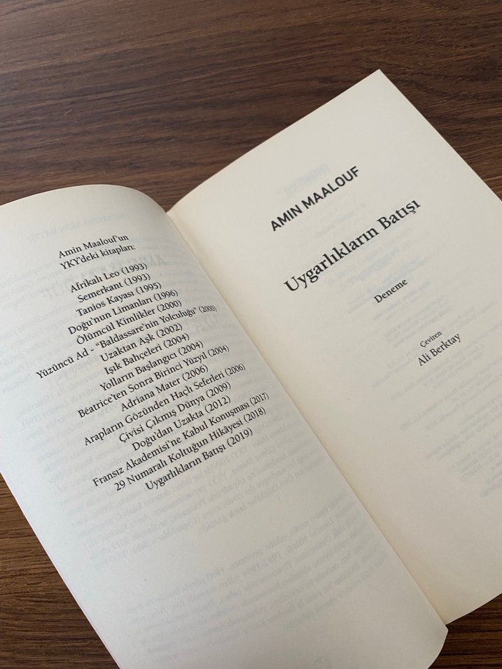 Uygarlıkların Batışı - Amin Maalouf - Görsel 3
