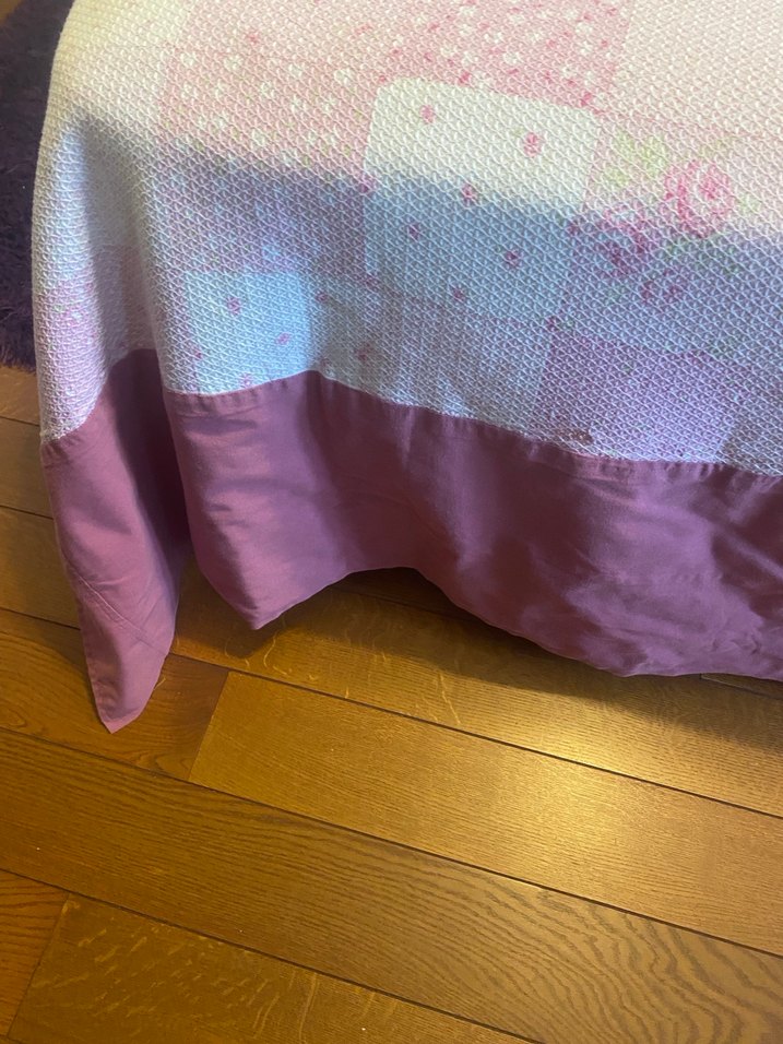 Nakışlı Pembe Pastel Yatak Örtüsü - Görsel 2