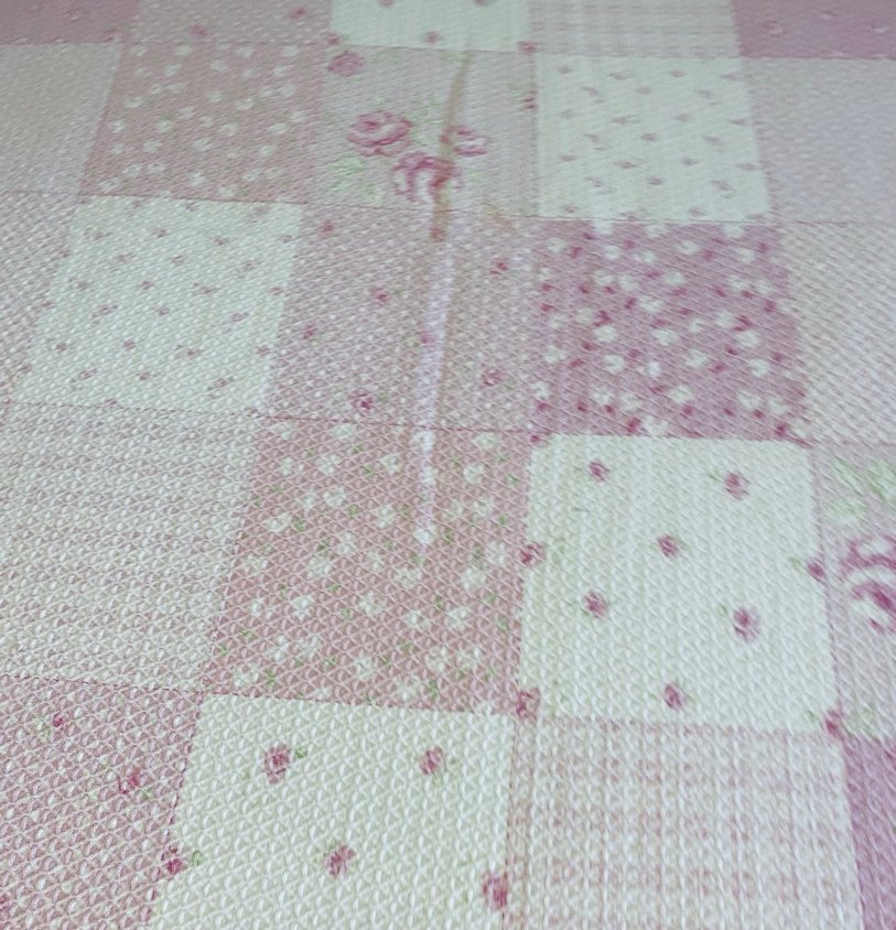 Nakışlı Pembe Pastel Yatak Örtüsü - Görsel 4
