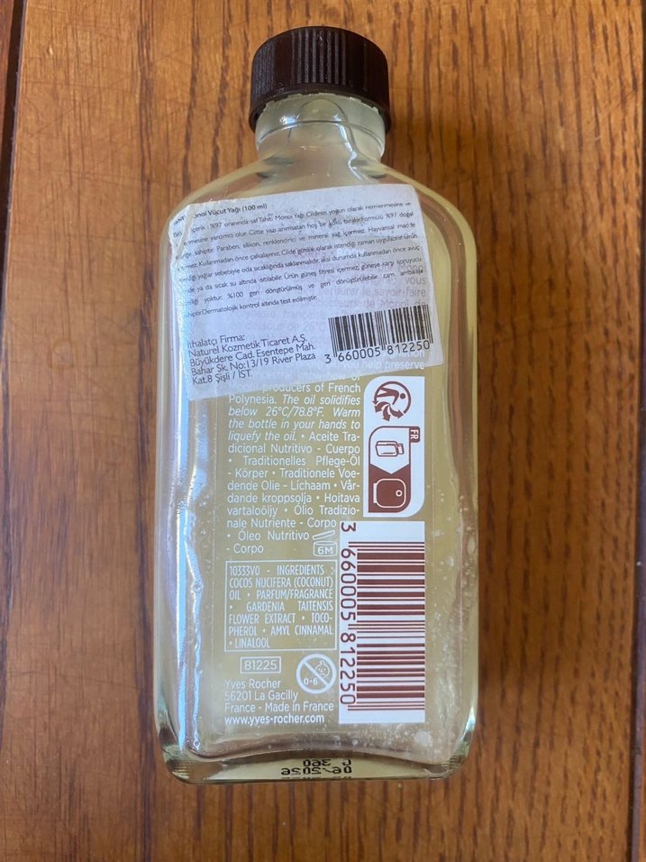 Yves Rocher Monoï de Tahiti Besleyici Yağ 100ml - Görsel 2