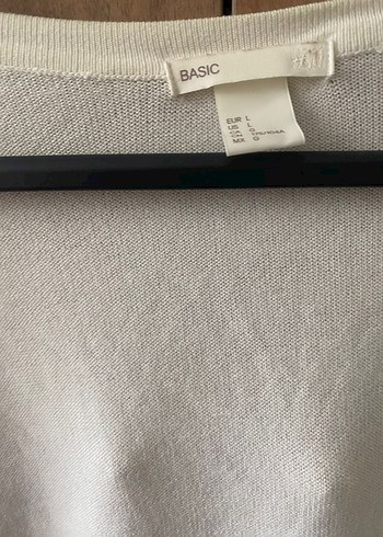 42 Beden H&M Beyaz Pamuklu Kadın Midi Hırka