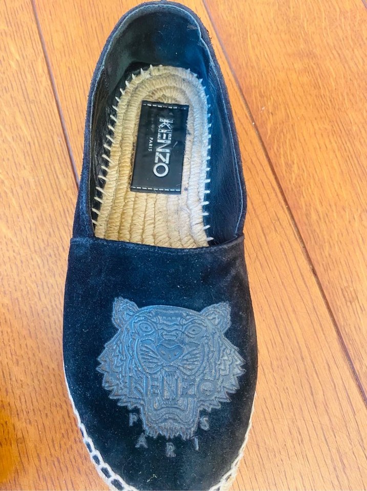 Kenzo Siyah Süet Kadın Dolgu Topuk Espadril - Görsel 3