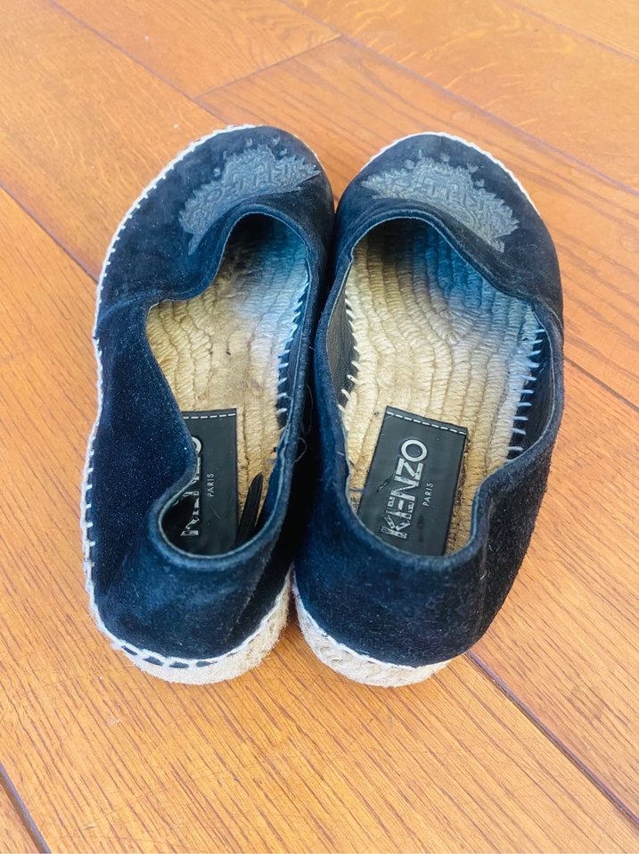 Kenzo Siyah Süet Kadın Dolgu Topuk Espadril - Görsel 2