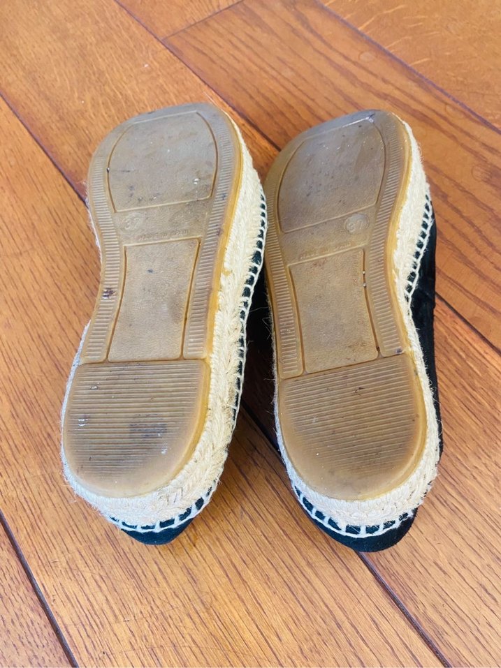 Kenzo Siyah Süet Kadın Dolgu Topuk Espadril - Görsel 4