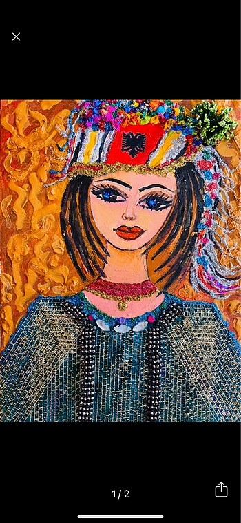 Orjinal yağlıboya tablo(Arnavut kadını)