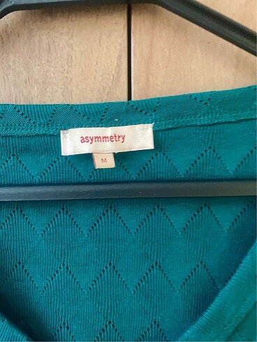 38 Beden Asymmetry yeşil hırka