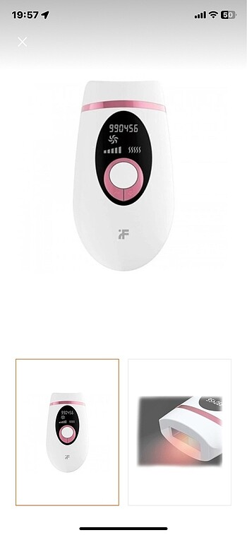 xs Beden Xiaomi İnface ZH-01D IPL Lazer epilasyon cihazı