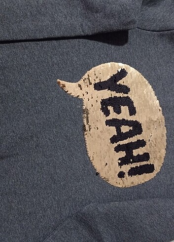 11-12 Yaş Beden gri Renk LCW sweatshirt