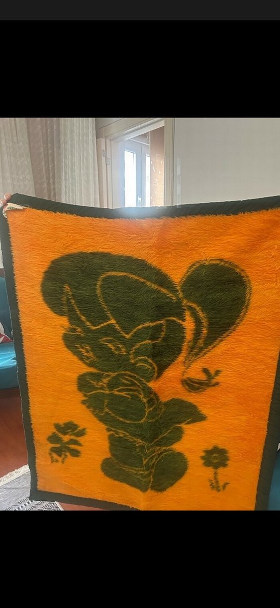 Çocuklar için yeşil yün battaniye 110*84 - Görsel 2