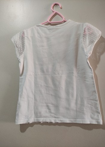 Kız Çocuk Payetli Kelebek Tişört - Görsel 2