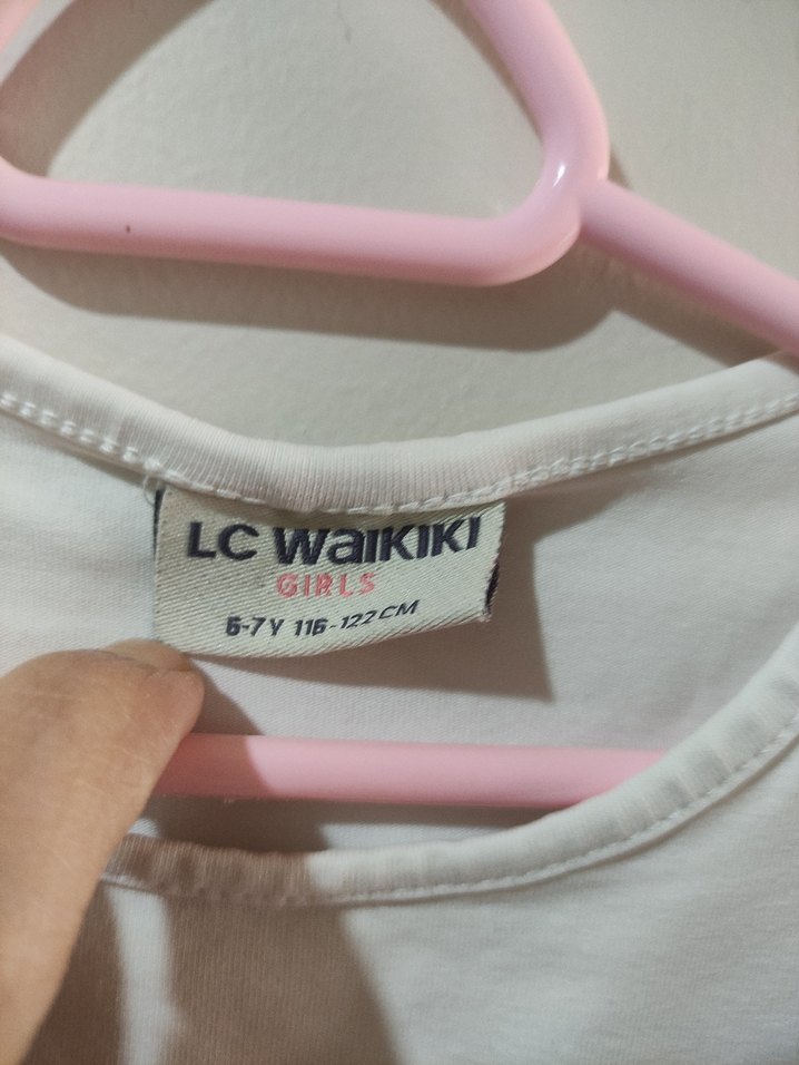 Kız Çocuk Payetli Kelebek Tişört - Görsel 3