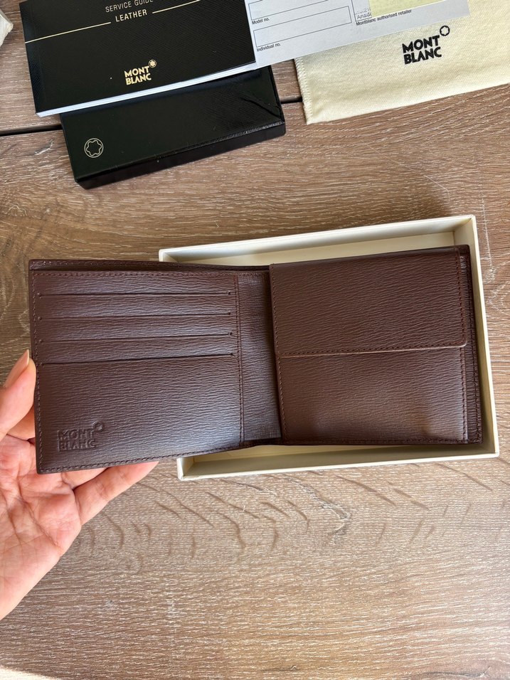 Montblanc Kahverengi Cüzdan - Görsel 3