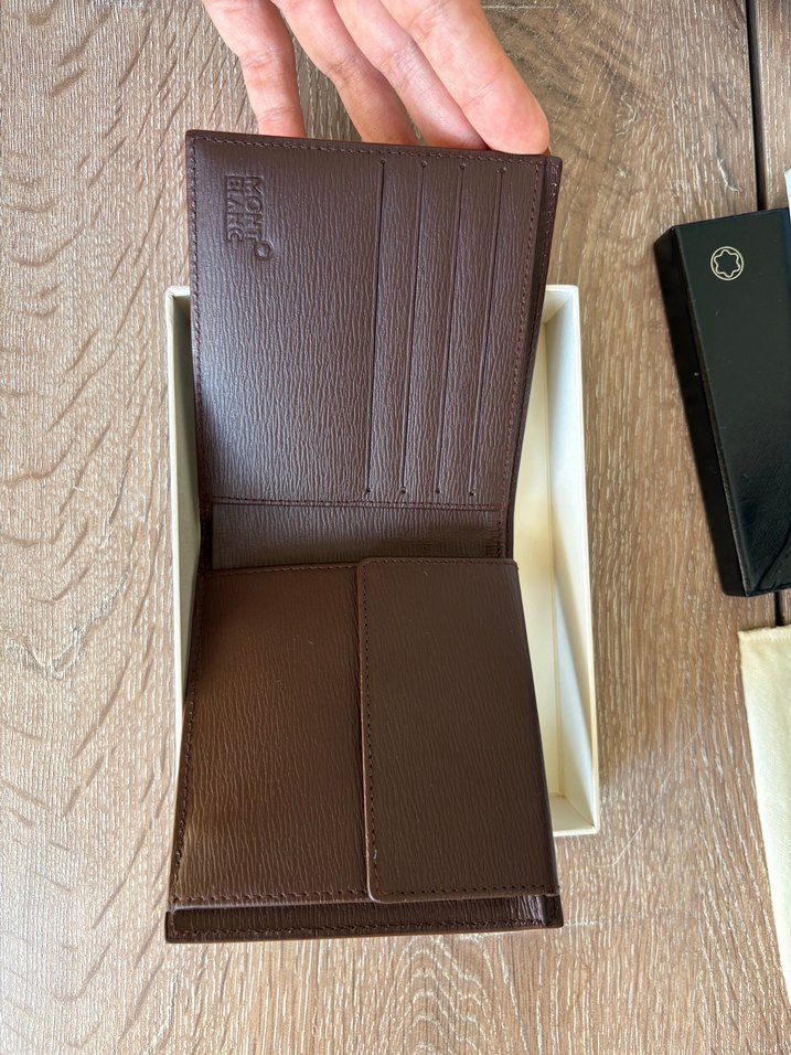 Montblanc Kahverengi Cüzdan - Görsel 4