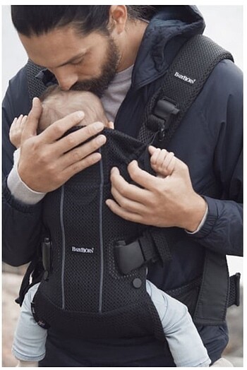Diğer Babybjörn Air Black 3D Mesh Kanguru