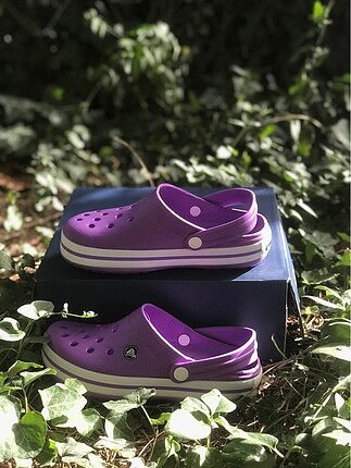 38 Beden mor Renk İthal Crocs Crocband Terlik