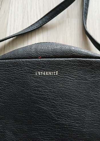 Diğer Siyah Deri Minimalist Çapraz Çanta