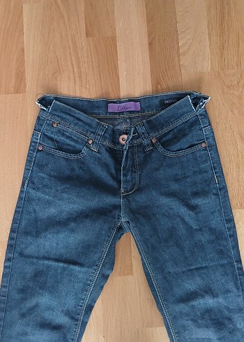 Kadın Lacivert Regular Fit Denim Pantolon - Görsel 2