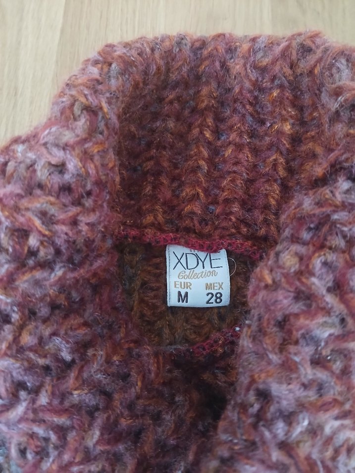 Bohem Çok Renkli Örgü Boğazlı Kazak - Görsel 2