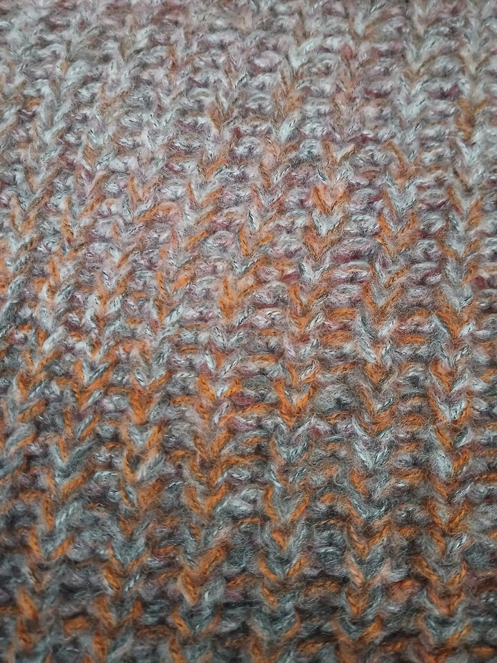 Bohem Çok Renkli Örgü Boğazlı Kazak - Görsel 4