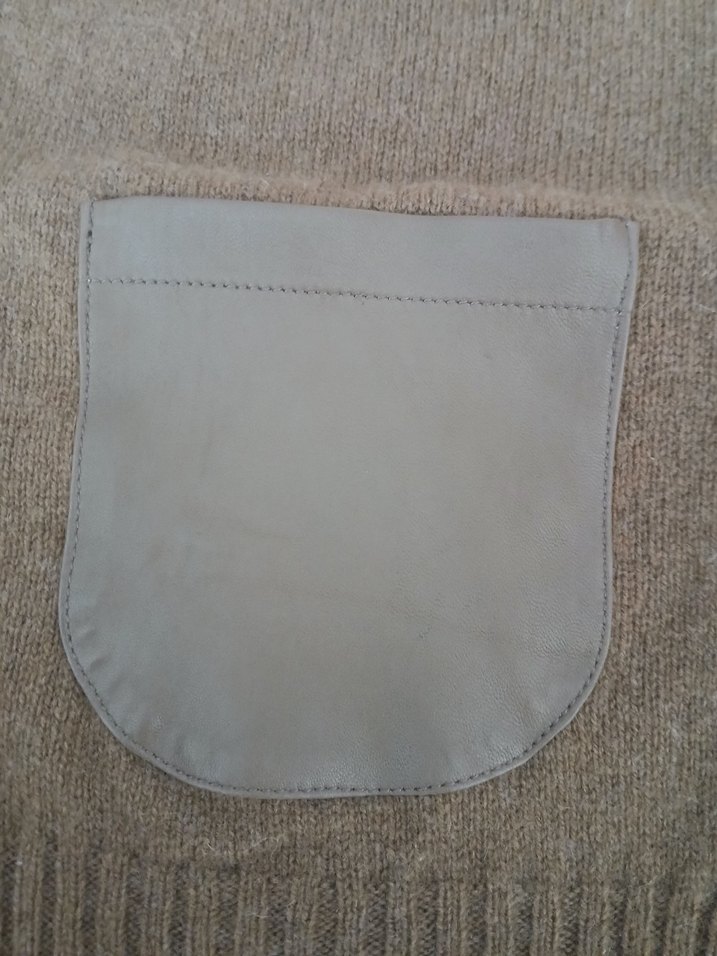 Düğmeli V Yaka UzunKadın Hırka - Görsel 3