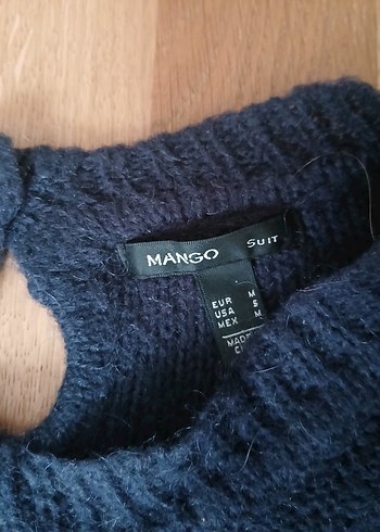 Gri Çizgili Örgü Kadın Kazak - Görsel 4