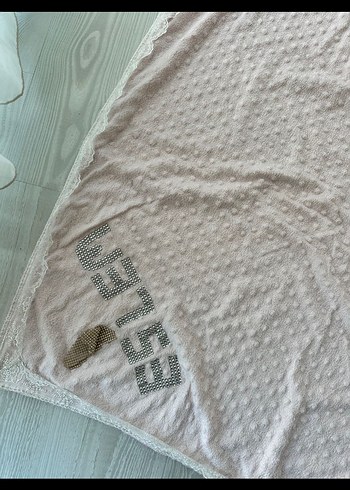 Nakışlı Çocuk Battaniyesi - Beyaz, Pastel - Görsel 3