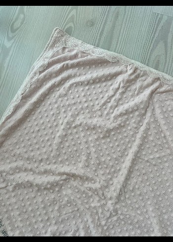 Nakışlı Çocuk Battaniyesi - Beyaz, Pastel - Görsel 4