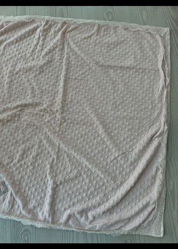 Nakışlı Çocuk Battaniyesi - Beyaz, Pastel - Görsel 2