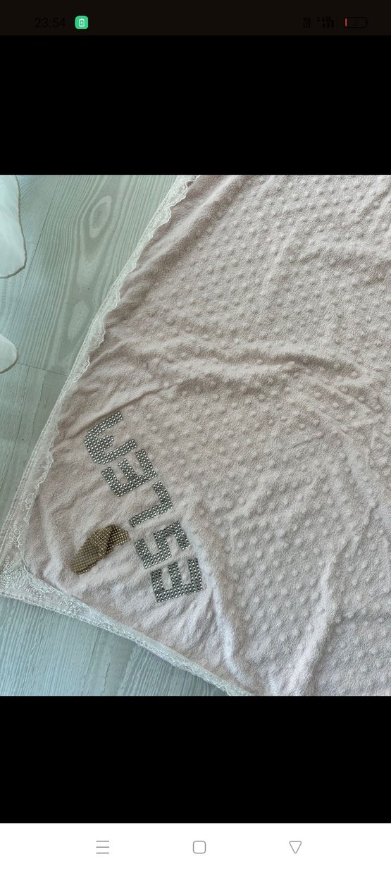 Nakışlı Çocuk Battaniyesi - Beyaz, Pastel - Görsel 3