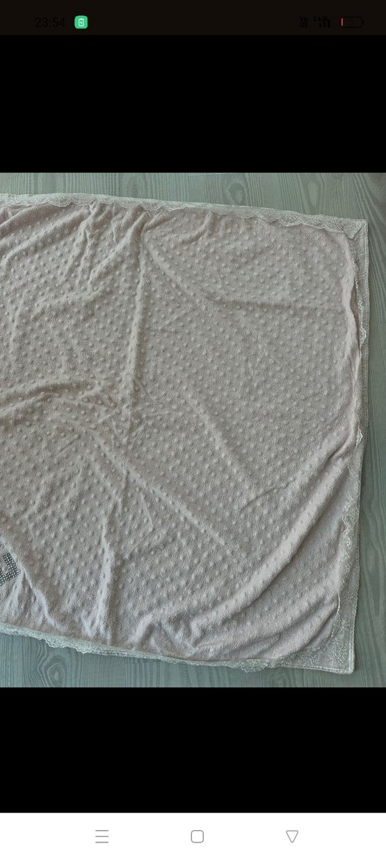 Nakışlı Çocuk Battaniyesi - Beyaz, Pastel - Görsel 2