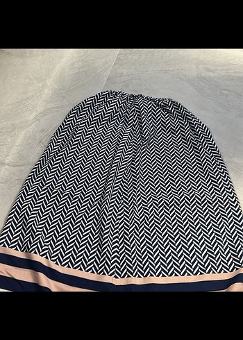 Desenli Pilili Uzun Hamile Etek - Görsel 4