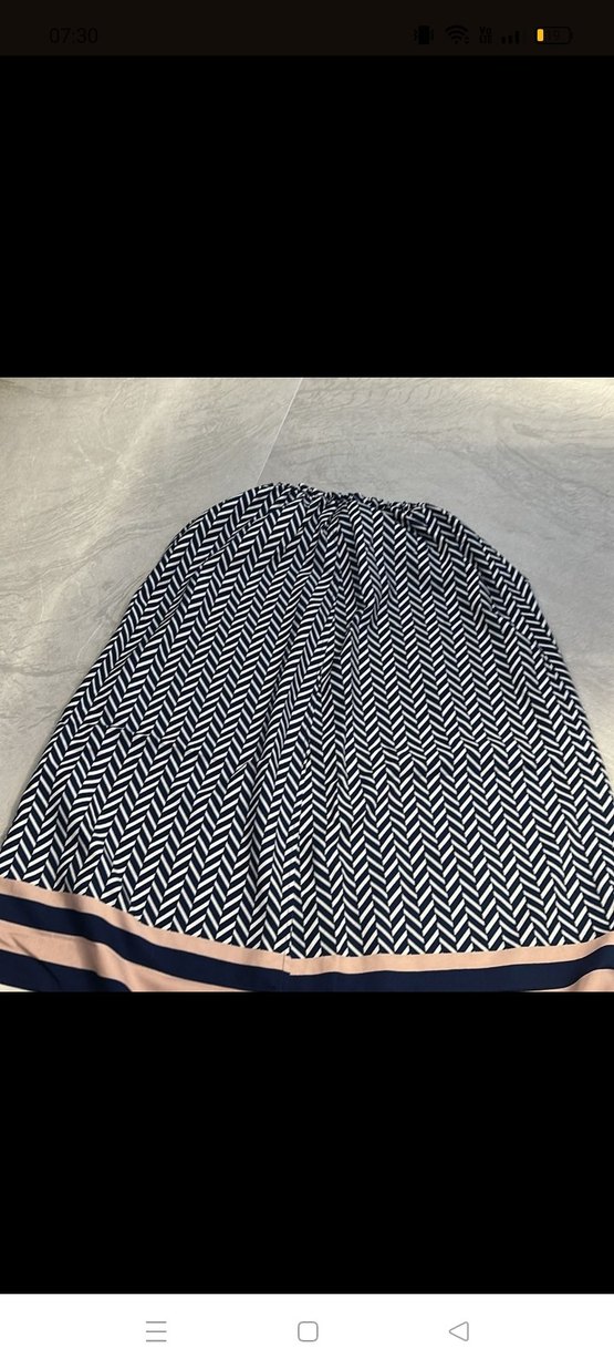 Desenli Pilili Uzun Hamile Etek - Görsel 4