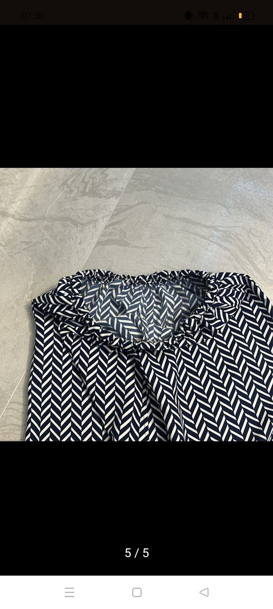 Desenli Pilili Uzun Hamile Etek - Görsel 3